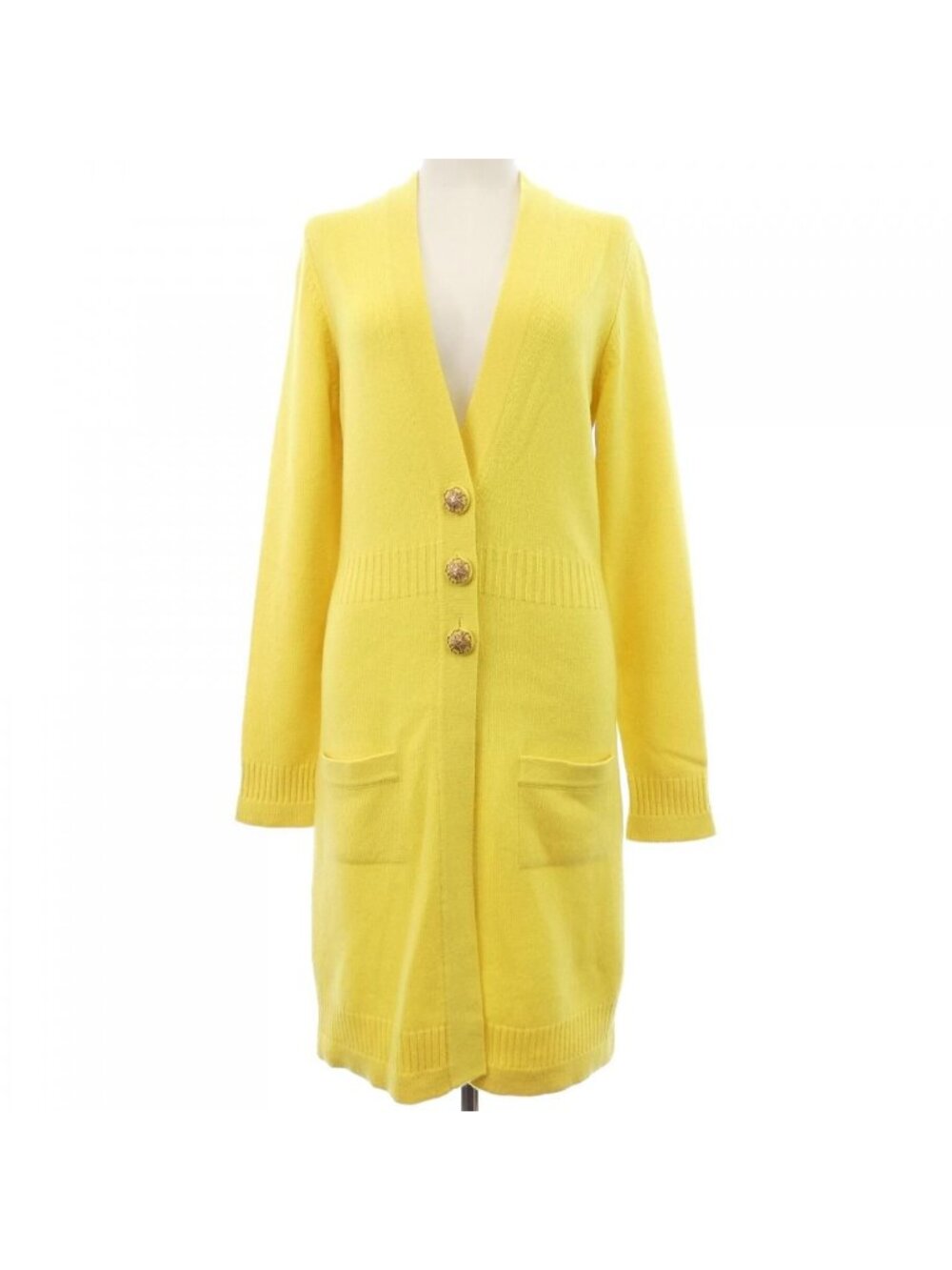 Chanel Long Cardigan Yellow